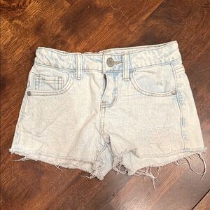 Art Class Girls Light Blue Acid Wash Denim Shorts - S (6/7)